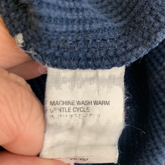 T16 Timberland Thermal Long Sleeve Navy Top size Men’s XL - Picture 11 of 12